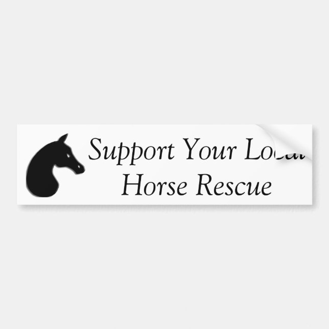 Horse Rescue Bumper Sticker (Front)