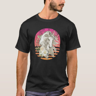 Horse Retro Horses Wild Life Horse Lover Retro Wes T-Shirt