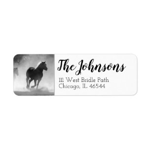 Horse Return Address Labels Custom