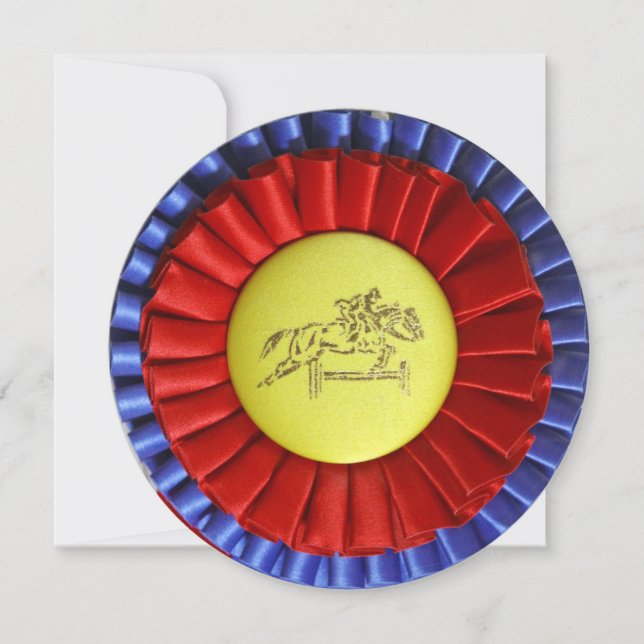 Horse Ribbon 13th Birthday Party Invitation (Front)