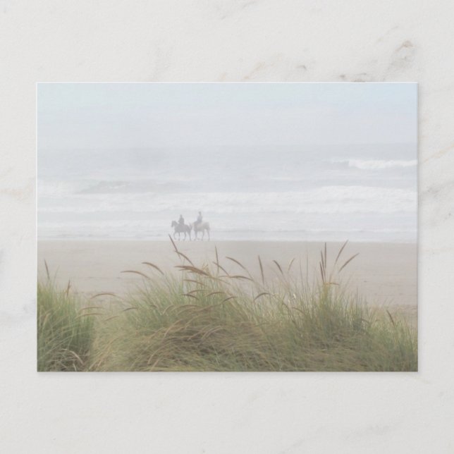 Horse Ride on the Beach Postcard (Front)
