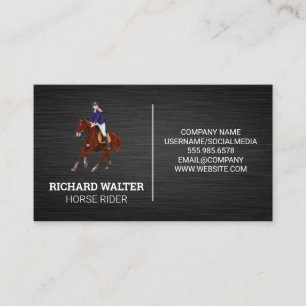 Horse Rider Animal Sitter Business Card
