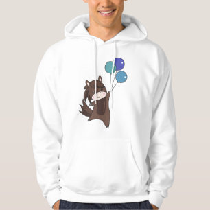 Horse Rider Balloons Flying Cute Animal Pony Hoodie