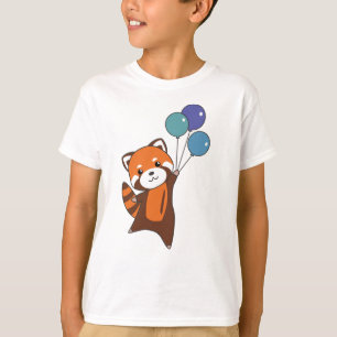 Horse Rider Balloons Flying Cute Animal Pony T-Shirt