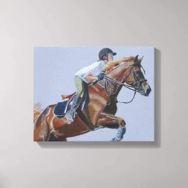 Horse & Rider Canvas Art (Front)