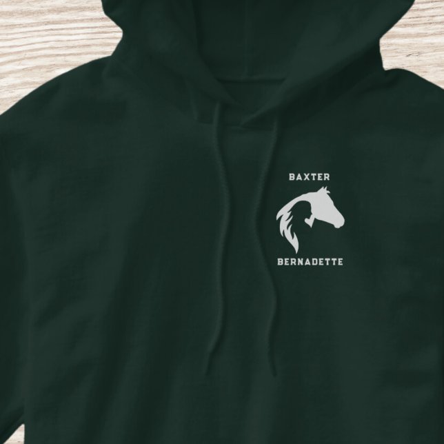Horse Rider Custom Names Equestrian Hoodie (Creator Uploaded)