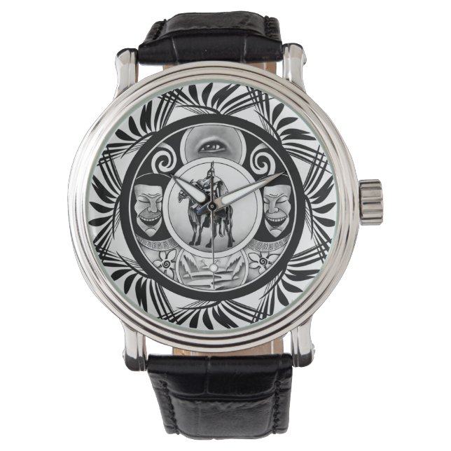 Horse Rider Drawing Watch (Front)
