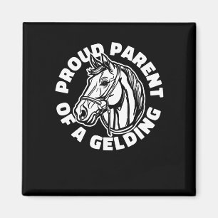 Horse Rider Gelding - Horseback Horse Riding Magnet
