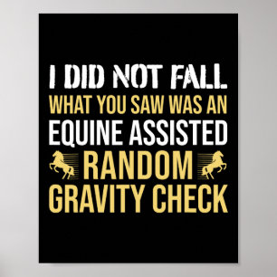 Horse Rider - Gravity Check - Horseback Riding Poster