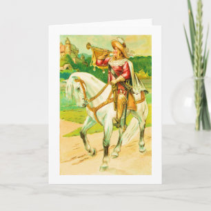Horse rider holiday card