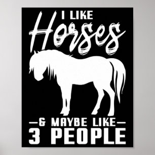 Horse Rider Horseback Riding Gift Horse Poster