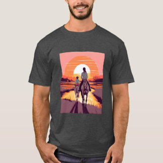 Horse Rider Mum Mother Daughter Horseback Riding r T-Shirt