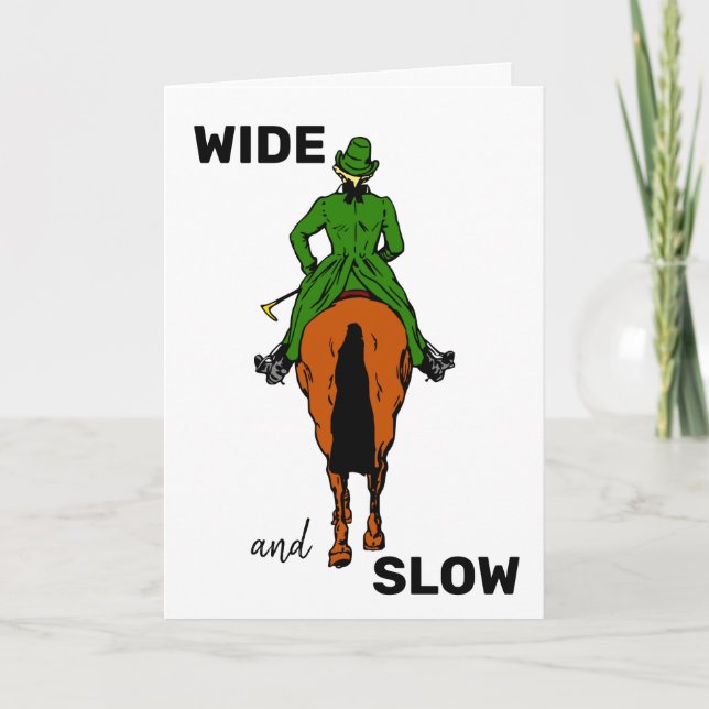 Horse Rider Rear View Card (Front)