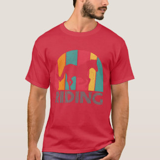 Horse Rider Riding Retro Vintage Design boy T-Shirt