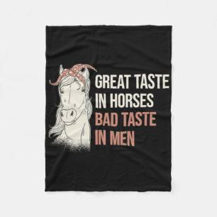 Horse Rider Woman - Horseback Riding Fleece Blanket