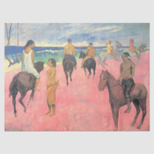 Horse Riders on the Beach in Tahiti (Paul Gaugin) Tissue Paper