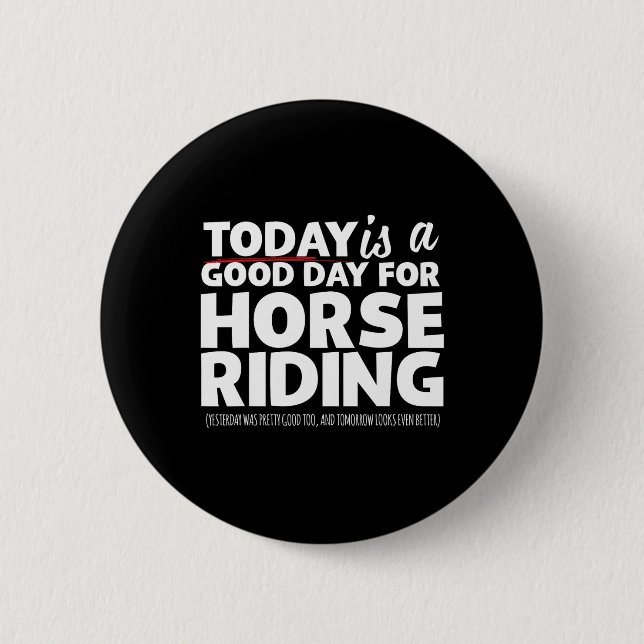 Horse Riding2  6 Cm Round Badge (Front)