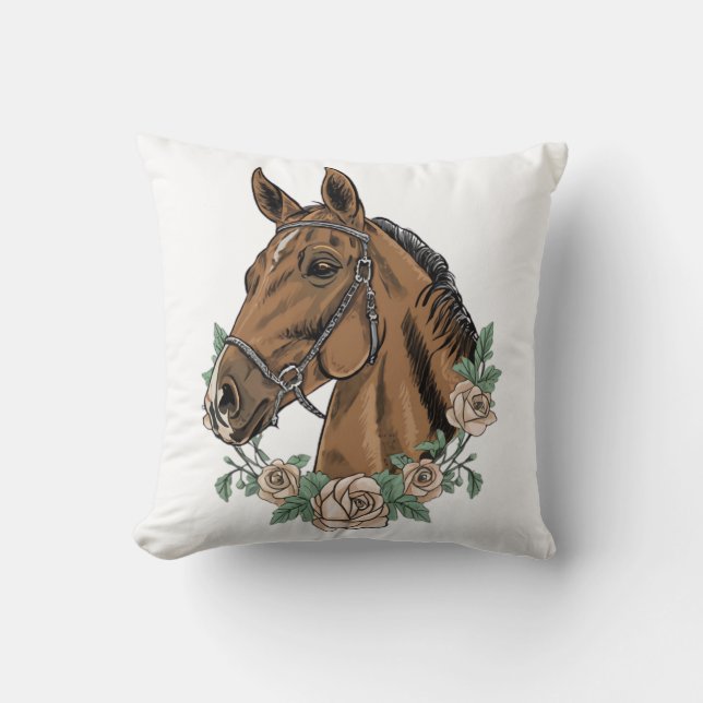 Horse Riding Apparel - Horse  Cushion (Front)