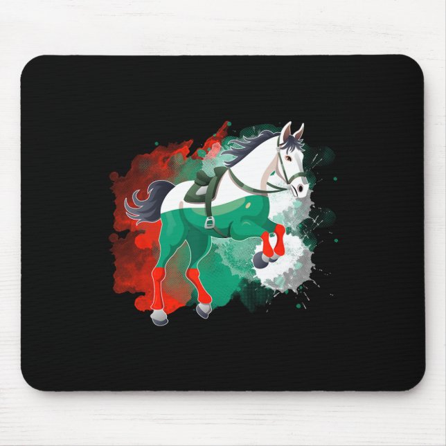 Horse Riding Bulgaria Flag  Mouse Mat (Front)