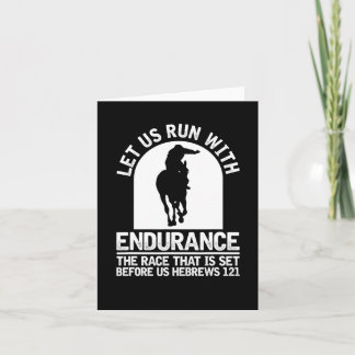 Horse Riding Christian Horseback - Endurance Ridin Card