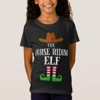 Horse Riding Elf Matching Family Christmas Pajama