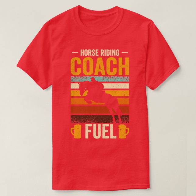 Horse Riding Equestrian Coach Beer Lover Sports Tr T-Shirt (Design Front)