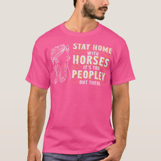 Horse Riding Equestrian Horses Lover Pony Design T-Shirt