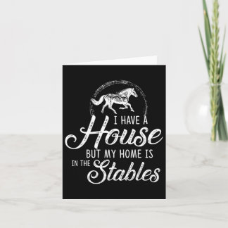 Horse Riding Girls Women Equestrian Horseback Card