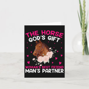Horse Riding Girls Women Equestrian Horseback Card