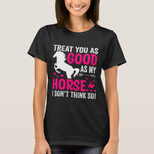 Horse Riding Girls Women Equestrian Horseback T-Shirt
