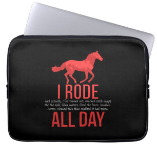 Horse Riding - Horse Ride Gift Laptop Sleeve