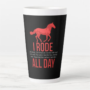 Horse Riding - Horse Ride Gift Latte Mug