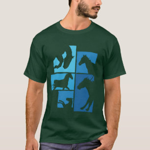 Horse Riding Horse Silhouette Horse Rider Horsebac T-Shirt