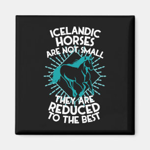 Horse Riding - Horseback Rider Horses Icelandic Ho Magnet