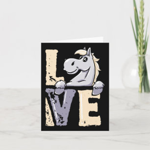 Horse Riding - Horseback Rider Love Horses Card