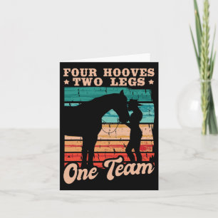 Horse Riding Horses Horse Girl  Card