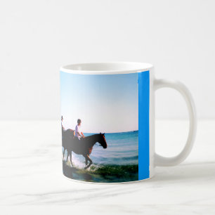 HORSE RIDING IN THE SEA COFFEE MUG