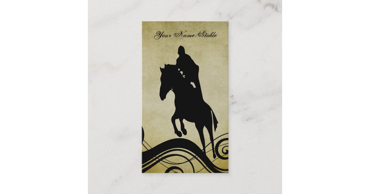 Horse Riding Instructor or Stable Business Card Zazzle