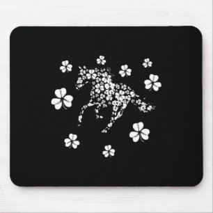 Horse Riding Lover Horseback Equestrian Rider Iris Mouse Mat