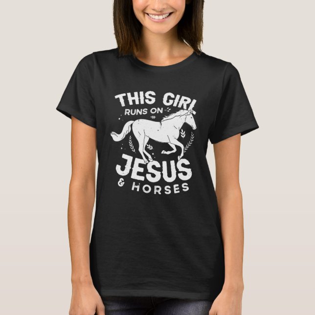 Horse Riding Owner Outfit Equestrian Horse T-Shirt (Front)