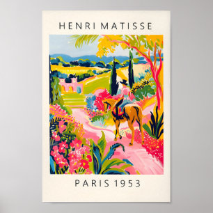 Horse Riding Poster, Mid Century Modern Print, Max Poster