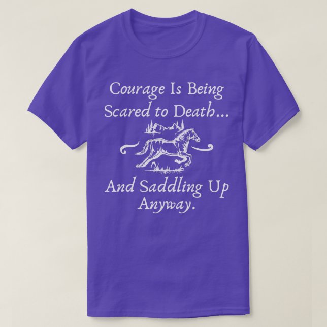 Horse Riding Quote  T-Shirt (Design Front)