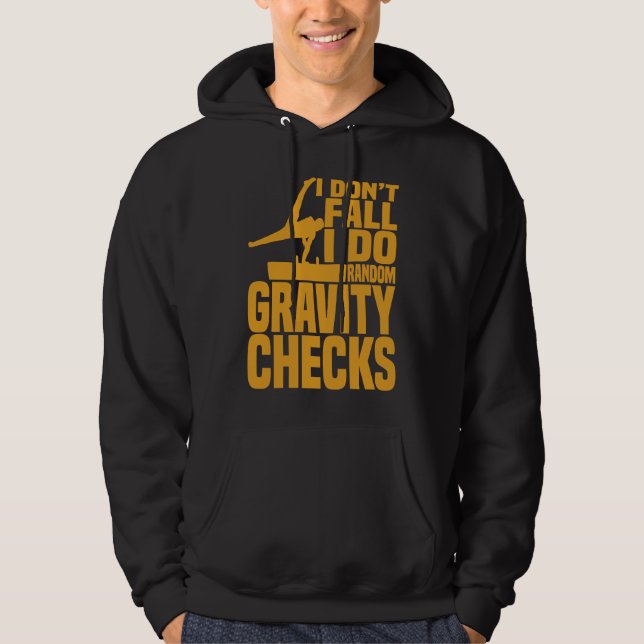 Horse Riding Random Gravity Checks Horse Vaulting Hoodie (Front)
