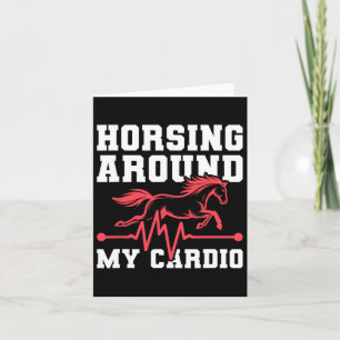 Horse Riding Rider - Horseback Ekg Card
