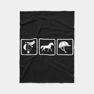 Horse Riding Saddle Helmet Vaulting Warm Blood Hor Fleece Blanket