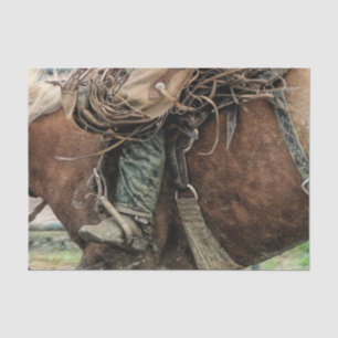 Horse Riding Western Rodeo Cowboy Tissue Paper