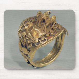 Horse ring (gold and cornelian) mouse mat