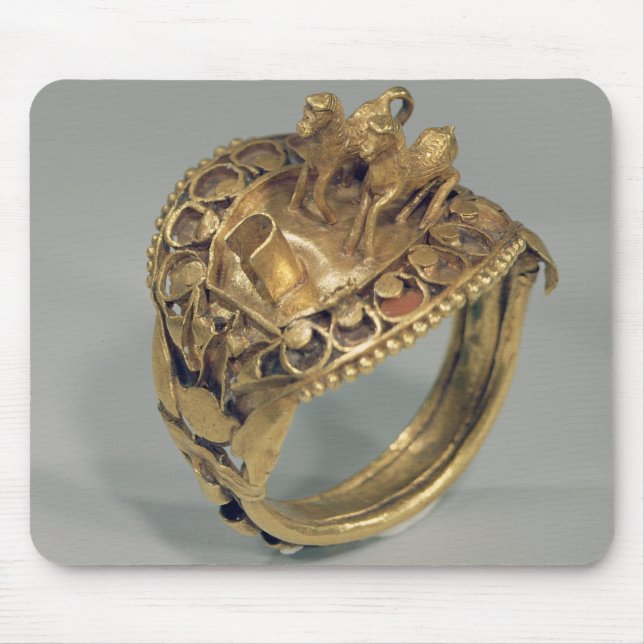 Horse ring (gold and cornelian) mouse mat (Front)