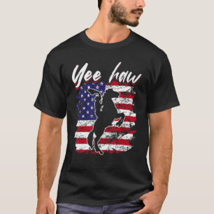 Horse Rodeo Riding Cowgirl USA Yee haw T-Shirt