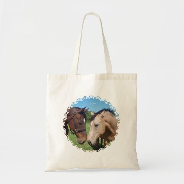 Horse Romance Small Canvas Bag (Front)